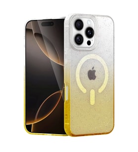 Newface Apple iPhone 16 Pro Pummel Shiny Magsafe Kapak - Gold