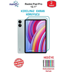 Redmi Pad Pro 12.1" İçin Nano Ekran Koruyucu 9h Esnek 2 ADET