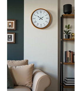 36 Cm Standart Turuncu Duvar Saati