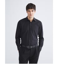 LCW BUSINESS Siyah Regular Fit Uzun Kollu Erkek Gömlek