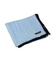 Mısırlı Eşarpları Biyeli Müslin Düz Renk Eşarp 100x100cm (Gümüş-Siyah)