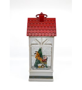 Işıklı ve Müzikli Kar Küresi - Noel Baba ve Geyikleri