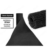 100X250CM SİYAH KIVIRCIK PASPAS-HALI KAYMAZ YOLLUK LİDYA 14MM