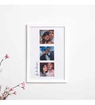 Stüdyo 14 Kişiye Özel 3 Fotoğraflı Çerçeveli Kolaj Tablo - Seni Seviyorum - Sevgililer Günü Hediyesi