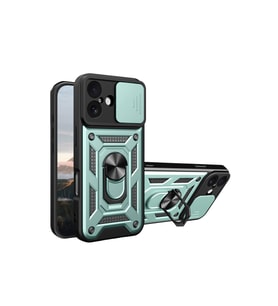 Iphone 17 Pars Lens Yüzüklü Silikon - Yeşil