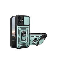 Iphone 17 Pars Lens Yüzüklü Silikon - Yeşil