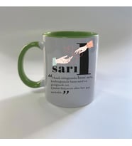 Sarıl Baskılı Yeşil Mega Kupa