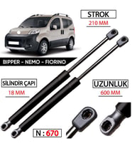 Bipper Nemo Fiorino Bagaj Amortisörü