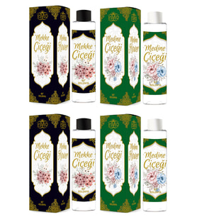 Mekke Çiçeği Ve Medine Çiçeği Kolonya 400Ml. 80 Derece 4 Adet