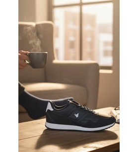 Enoch Erkek Düz Taban Detaylı Nubuk Görünümlü Günlük Spor Ayakkabı Sneaker