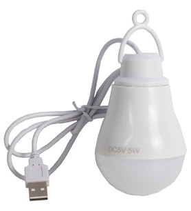 Powermaster PM-12765 5W 6V USB Kablolu 1 m LED Ampul Beyaz