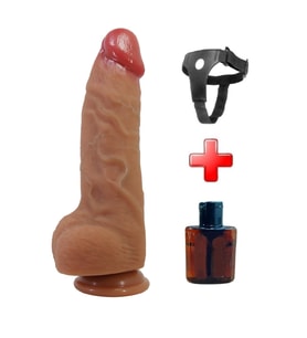 Odins Shop Belden Bağlamalı 23,2 cm Realistik Vantuzlu Dildo - Najm