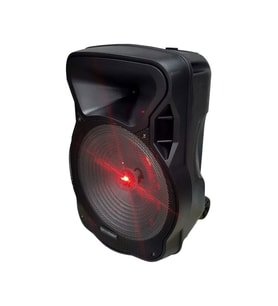 Electromaster 38CM Portatif Taşınabilir Mikrofonlu Amfili Seyyar Ses Sistemi+ Karaoke (Siyah)