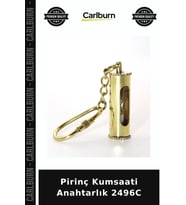Özel Üretim Aksesuar Hediyelik Metal Pirinç Kumsaati Anahtarlık 2496C