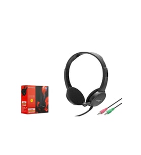 HADRON KABLOLU KULAK ÜSTÜ KULAKLIK 1.2MT 3.5MM MİKROFONLU - BİLGİSAYAR VE PİYANO (Siyah)