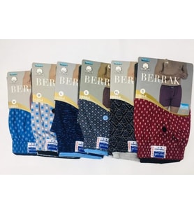 BERRAK 1054 ERKEK DESENLİ PAMUKLU BOXER 3 ADET
