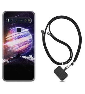 TCL 10L 10 Plus 10SE 20E 20SE 30 L7 Kılıf Boyun Askılı Silikon Super Planet 1797