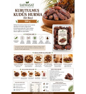 Safhasat Kurutulmuş Kudüs Hurma (İri Boy) 500 g