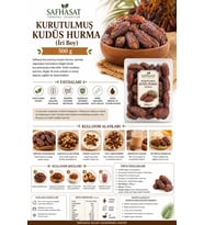 Safhasat Kurutulmuş Kudüs Hurma (İri Boy) 500 g