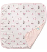 Bébé Lapin Rose Çift Kat Müslin Battaniye%100 Pamuk