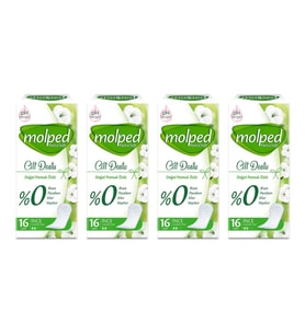 Molped Gunluk Ped Pure soft Cilt Dostu 16 lı x 4 Adet