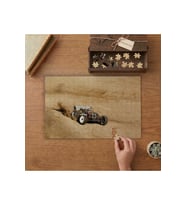 Kumda Yarış Arabası Tasarımı 240 parça Ahşap Puzzle Ahşap Kutuda MP01007