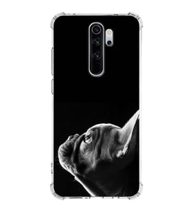 PrintiFy Xiaomi Note 8 Pro Uyumlu Köpek 1 Baskılı Şeffaf Köşe Korumalı Antişok Kılıf