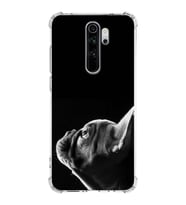 PrintiFy Xiaomi Note 8 Pro Uyumlu Köpek 1 Baskılı Şeffaf Köşe Korumalı Antişok Kılıf
