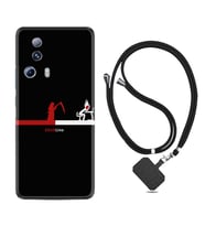 Xiaomi Mi 13 Lite Kılıf Silikon Boyun Askılı İpli Desenli Silikon Dead Line 1662