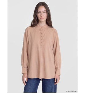LCW Modest Pembe Hakim Yaka Kadın Gömlek Tunik