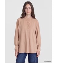 LCW Modest Pembe Hakim Yaka Kadın Gömlek Tunik