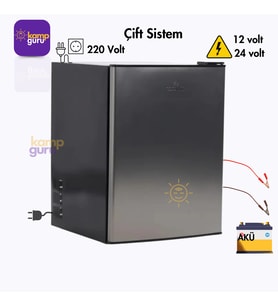 Çift Sistem Cool Life  71 Litre Antrasit Buzdolabı 12/24/220 V