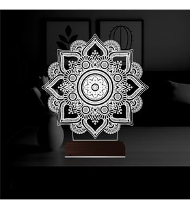 Luvivia Mandala 3D Lamba - Masa Gece Lambası