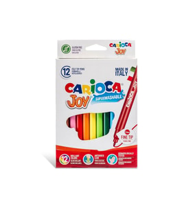 Carioca Joy Süper Yıkanabilir Keçeli Boya Kalemi 12 Renk 