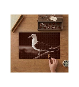 Martı - Kuş - Hayvan Tasarımı 240 parça Ahşap Puzzle Ahşap Kutuda MP05414
