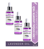 NEDOX Lavanta Yağı 3 ADET %100 Doğal Bitkisel Özel Gecelerin Ritueli Lavender Oil 50 Ml