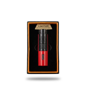 Premium Exclusive Lüks Seri Puro Metal Gövdeli Rüzgar Geçirmez Puro Çakmağı-Özel Çakmak Kutusu