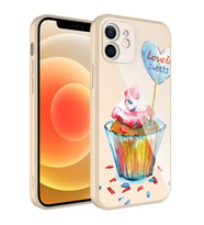 Lexroo iPhone 11 Kılıf Kamera Korumalı Desenli Sert Silikon Epoksi Kılıf - NO8