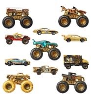 JDW07 Hot Wheels Monster Trucks Bigfoot Trophy Şampiyonları Araba ve Kamyon Çokl