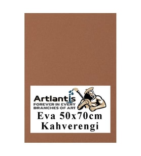 Kahverengi Eva 50x70 cm 1 Adet Eva Süngeri Okul Kreş Anasınıfı Elişi Etkinlikleri