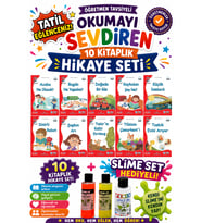 1. Sınıf Öğretmen Tavsiyeli Okumayı Sevdiren 16 Sayfa 10 Kitaplık Hikaye Seti-3 (Slime Set Hediyeli)