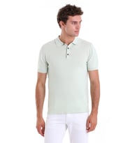 Hatemoğlu Su Yeşili GM 112303 Rayon Polo Yaka Triko T-shırt