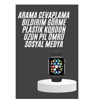 Mey İthalat® Akıllı Saat Çok Fonksiyonlu Uyku Takibi Adımsayar Nabız Ölçer Arama Cevaplayan