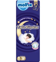 Molfix Tatlı Rüyalar Bebek Bezi 6 Beden15+ KG Extra Large 48 Adet Fırsat Pk