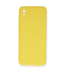 Xiaomi Redmi 9a Kılıf Nano İçi Kadife Silikon - Sarı