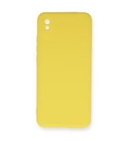 Xiaomi Redmi 9a Kılıf Nano İçi Kadife Silikon - Sarı