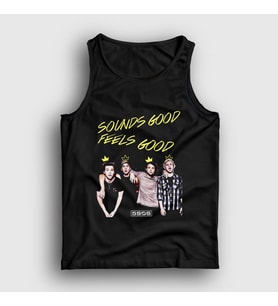 Presmono Unisex Siyah Band 5 Seconds Of Summer Atlet 78718tt