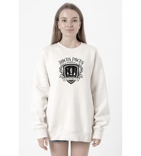 Hocus Pocus University Beyaz Kadın 2ip Sweatshirt