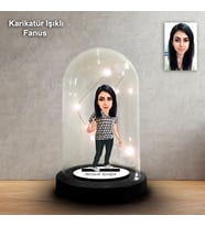 KİŞİYE ÖZEL VETERİNER TASARIMLI IŞIKLI KARİKATÜR FANUS BİBLO FN186