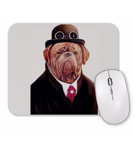 Suslu Pug Köpek Mouse Pad